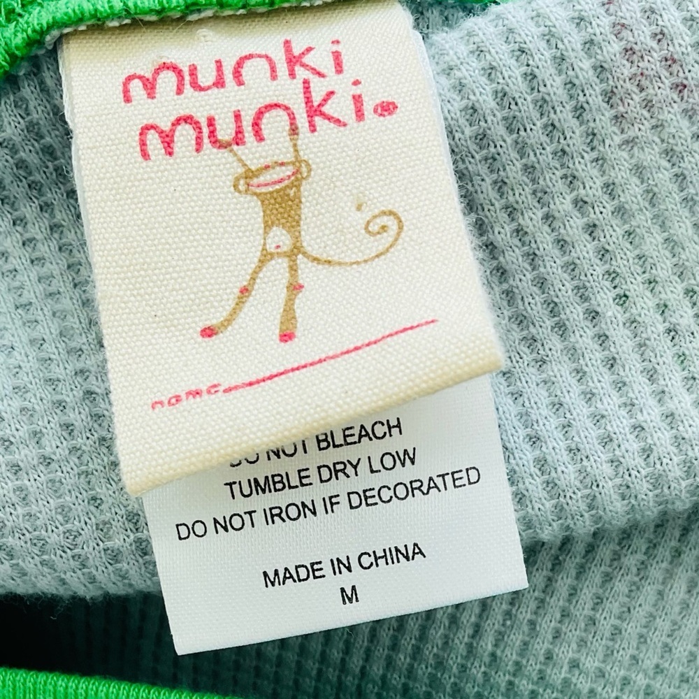 Munki Munki Gnome Sleep Shirt Nightgown Gray Medium - Picture 6 of 7